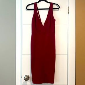 NWT ANGL low cut dress w/ open back